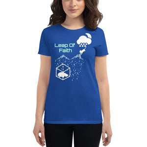 Leap Of Faith - Women's Short Sleeve T-Shirt - Skip The Distance, Inc