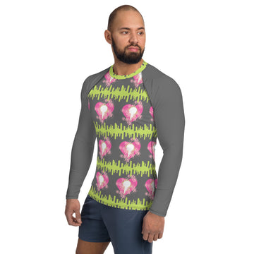  Men's Rash Guard Shirts - Pinks / Men's Rash Guard